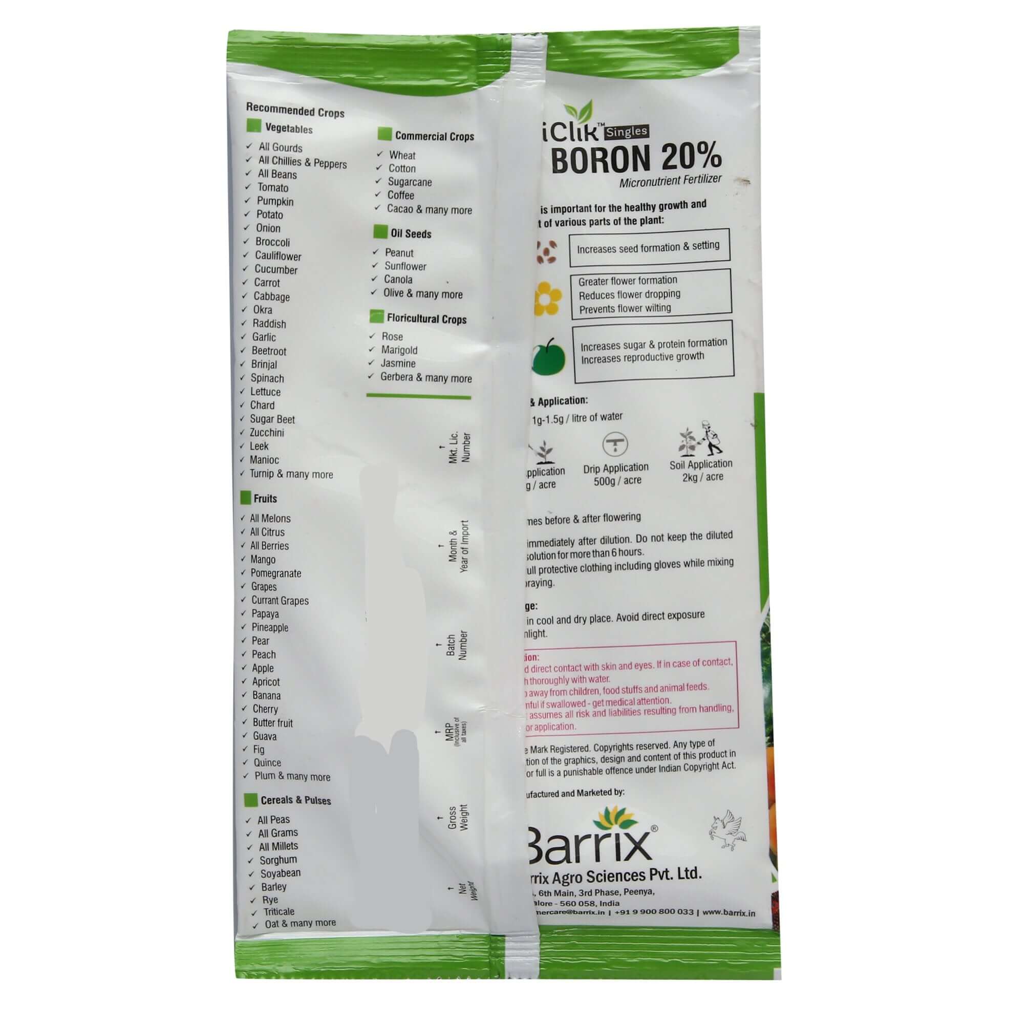 Buy Nutriclik Dot Boron 20% Online - Agritell.com